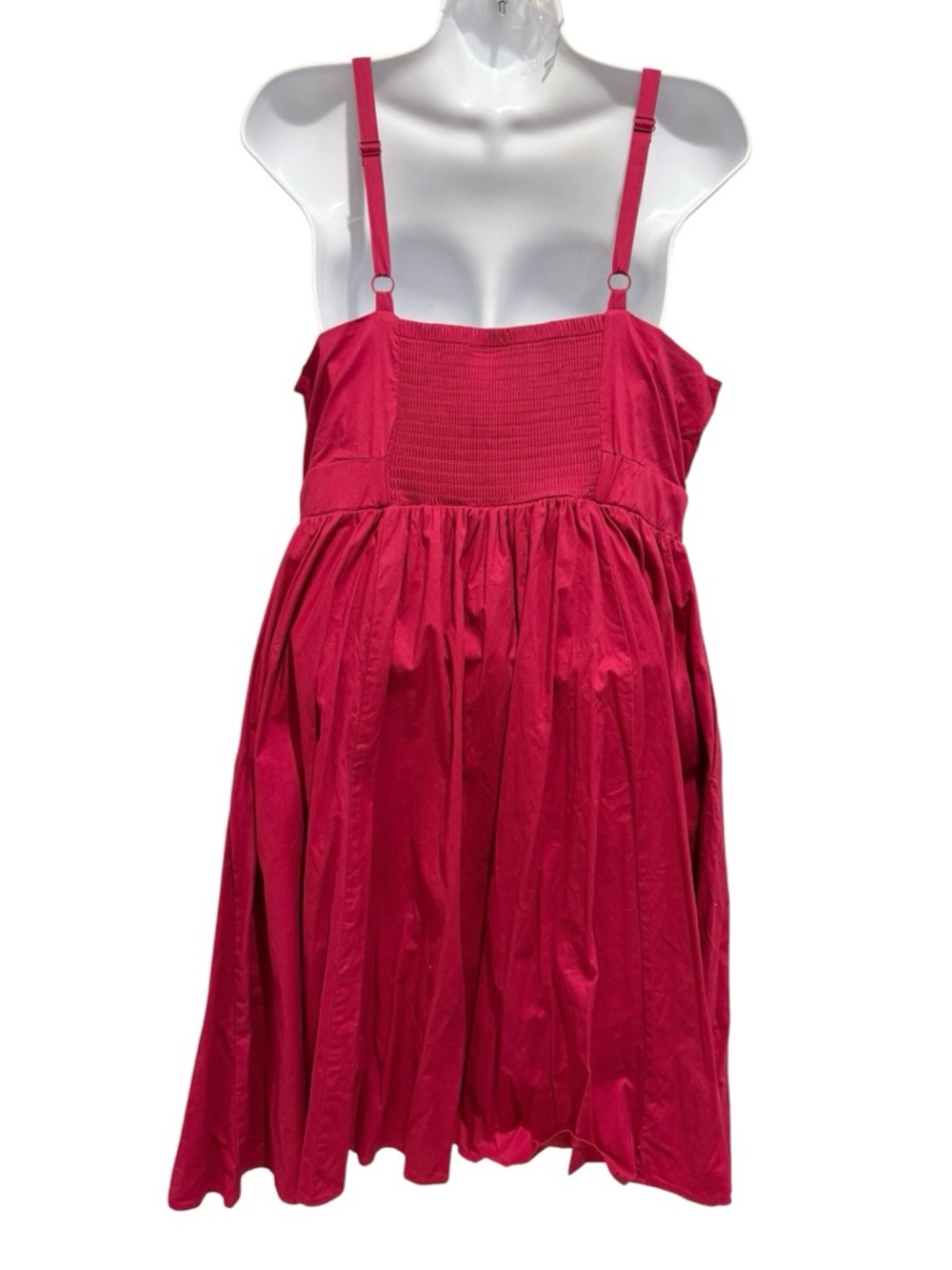 TORRID Mini Poplin Tie-Front Skater Dress Berry Size 0/L - Picture 7 of 13